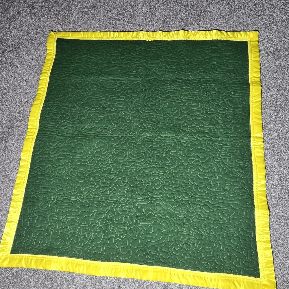Handmade Cottagecore Quilt Blanket Sunflowers Tractor Child Baby Size‎ 40